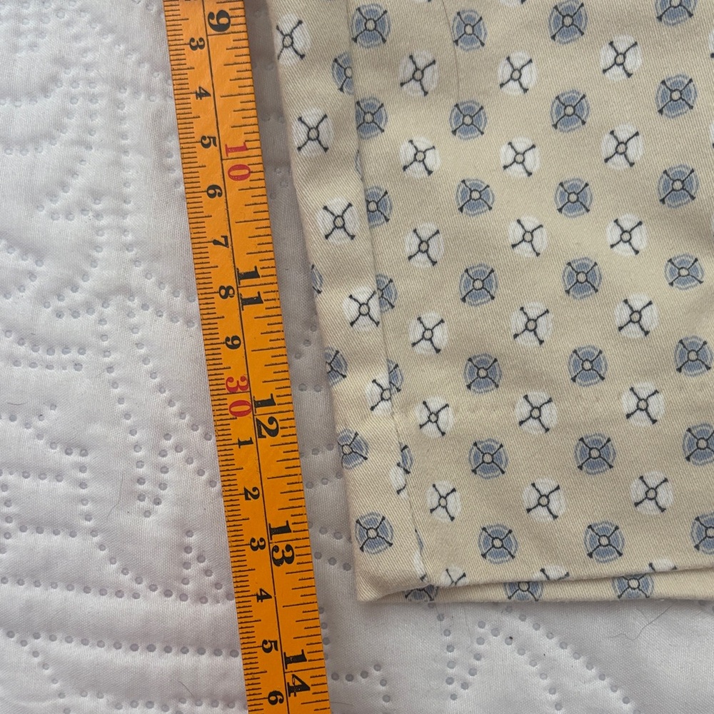 Croft andBarrow Yellow Shorts with Navy Floral Print and Coral and White - Picture 6 of 8